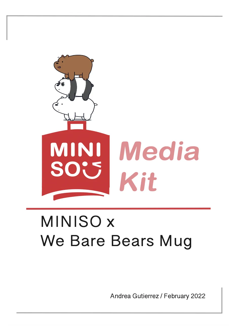 Media Kit - MINISO × We Bare Bears Mug · Feb. 2022